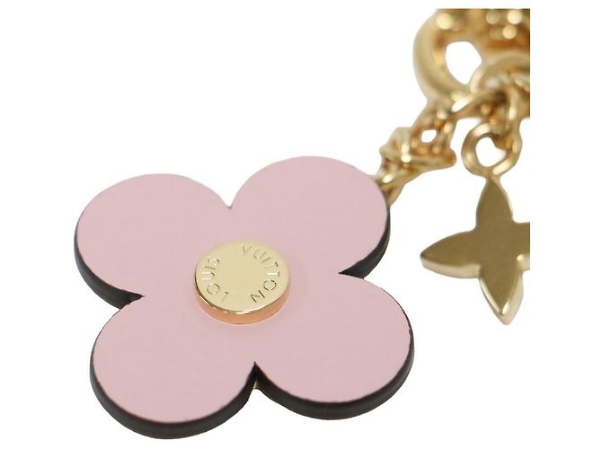 Portachiavi Louis Vuitton Blooming Flower BB Monogram Canvas Leather - vista 5