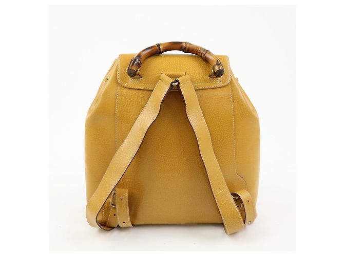 Gucci Vintage Bamboo Leather Medium - vue 2