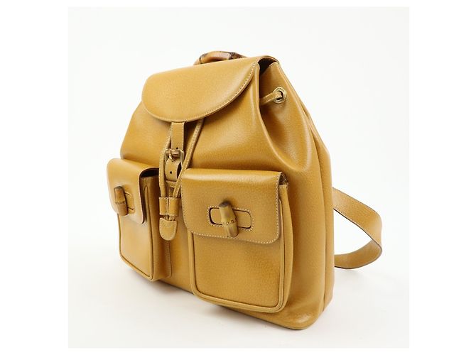 Gucci Vintage Bamboo Leather Medium - vue 3