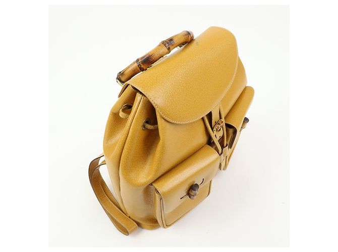 Gucci Vintage Bamboo Leather Medium - vue 4