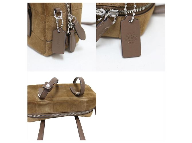 Borsa Boston COACH in pelle marrone - vista 9