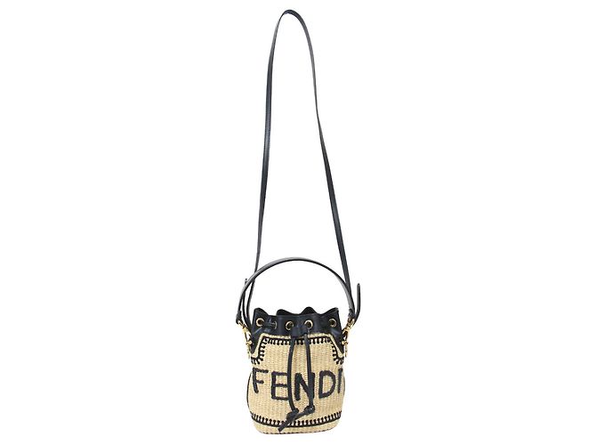 Borsa a spalla Fendi Mini Montresor Cloche - vista 3