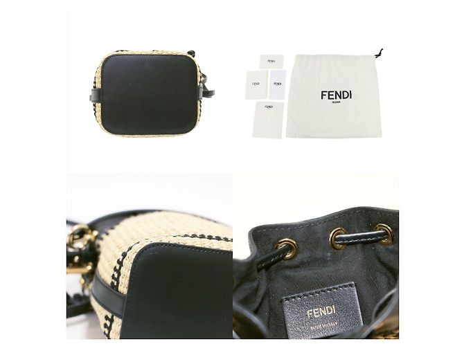 Borsa a spalla Fendi Mini Montresor Cloche - vista 9