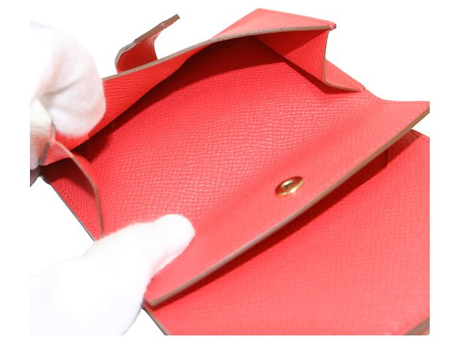 Béarn Hermès Tarjetero Hermes Bearn Mini Rose Jaipur - vista 4