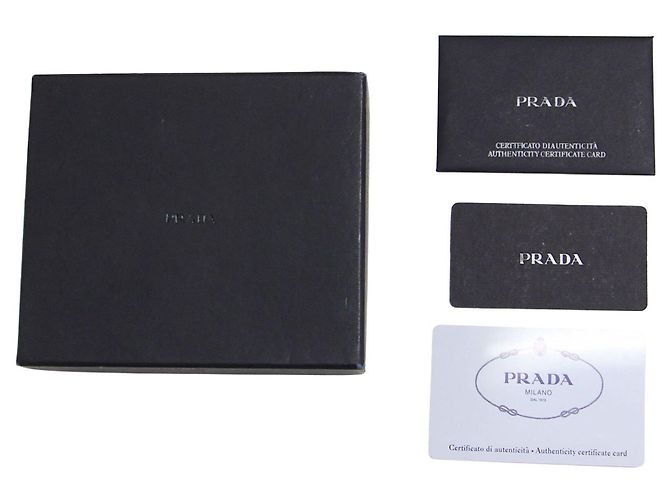 Prada Black Nylon Trifold Wallet M176 Geldbörse - Ansicht 9