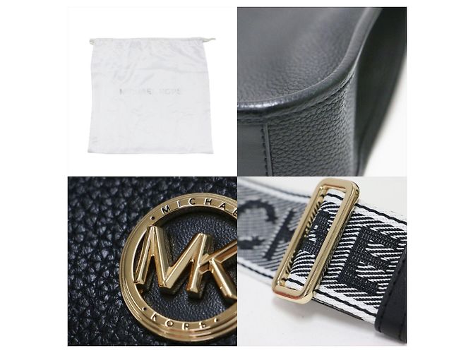 Borsa a tracolla Luisa Michael Kors in pelle nera - vista 9