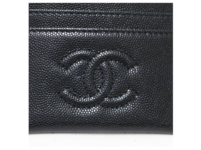 Tarjetero Chanel de piel negra - vista 6