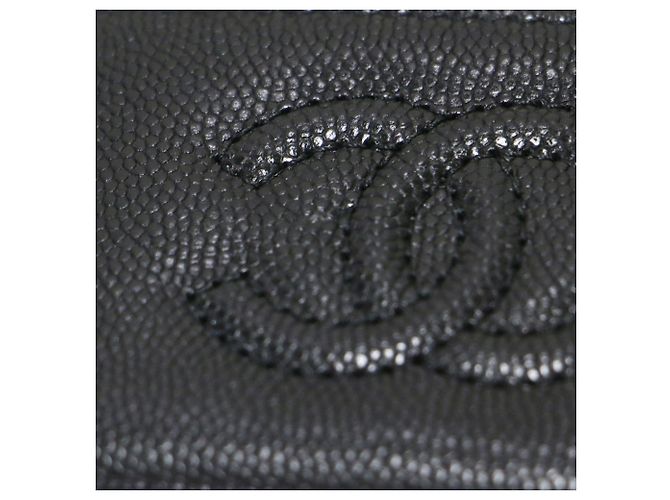 Tarjetero Chanel de piel negra - vista 8