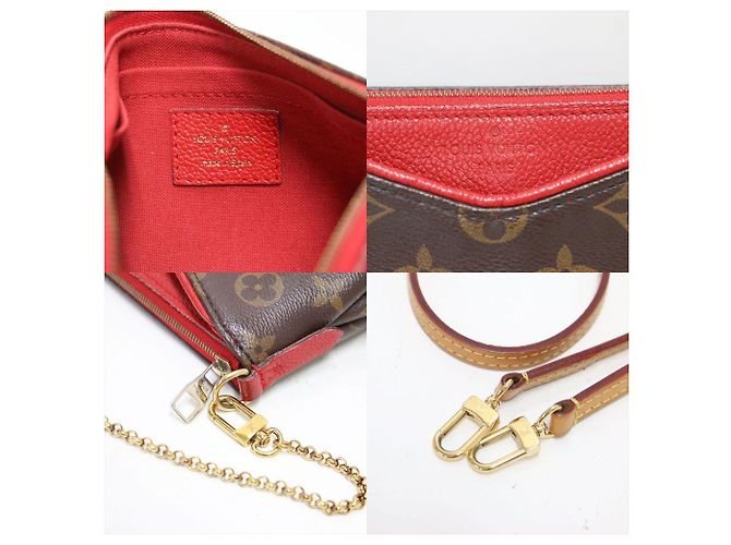 Borsa a tracolla Louis Vuitton Pallas Clutch Monogram - vista 9