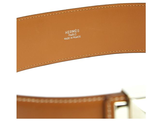 Hermès Collier de Chien 50 Barenia Ledergürtel Camel - Ansicht 2