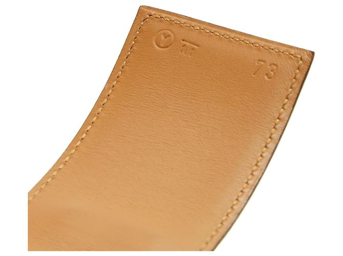 Hermès Collier de Chien 50 Barenia Ledergürtel Camel - Ansicht 6