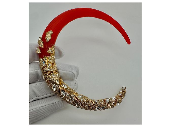 Alexis Bittar – Rotes Lucite & Kristall Choker Collier - Ansicht 12