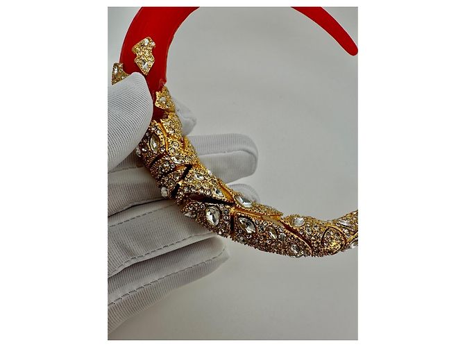 Alexis Bittar – Rotes Lucite & Kristall Choker Collier - Ansicht 15