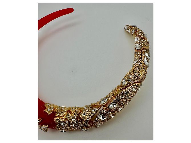 Alexis Bittar – Rotes Lucite & Kristall Choker Collier - Ansicht 5