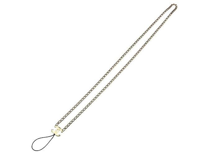 Collar de cadena larga dorada Chanel Coco Mark - vista 2