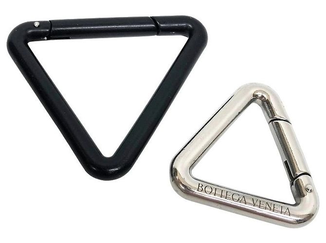 Bottega Veneta Triangle Keyring Keychain - view 2