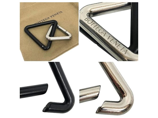 Bottega Veneta Triangle Keyring Keychain - view 3