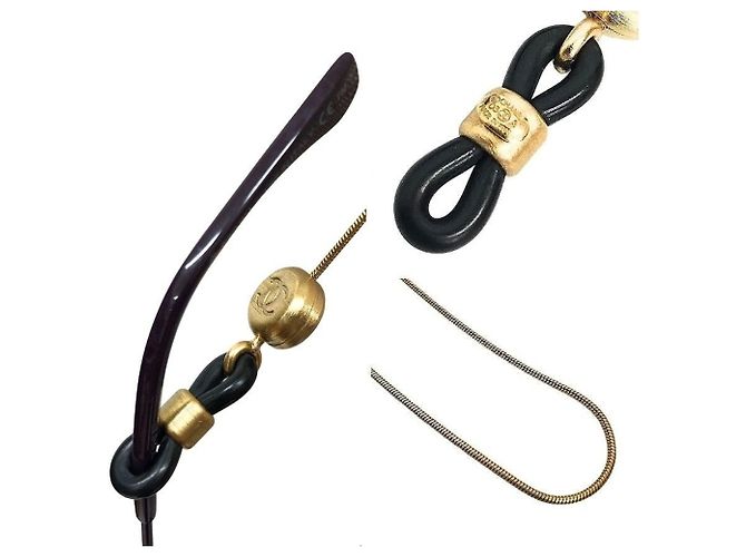 Brillenkette CHANEL Gold Cord Chain Strap A23173 - Ansicht 3