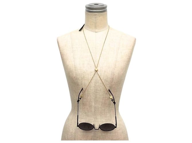 Brillenkette CHANEL Gold Cord Chain Strap A23173 - Ansicht 4