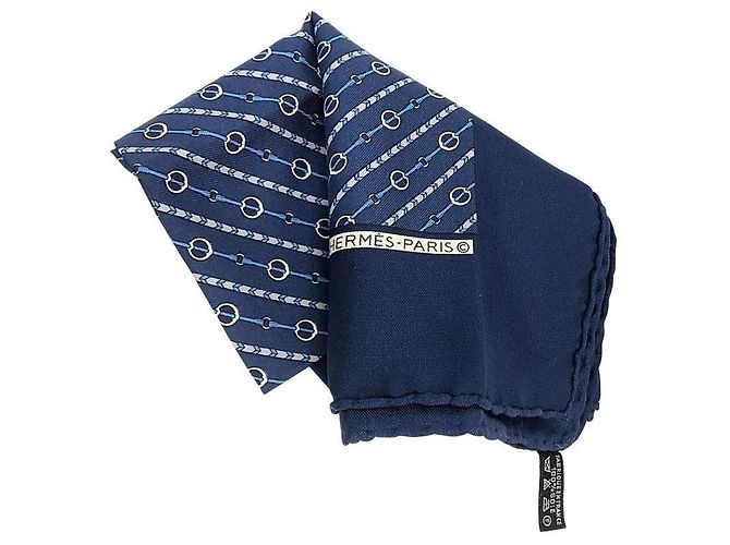 Hermès Hermes Navy Seidentuch - Ansicht 2