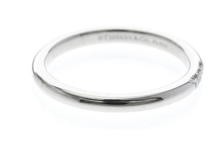 Alliance de mariage Tiffany & Co. Forever en platine 950 avec diamants - vue 4