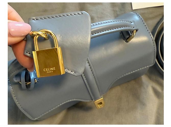 Céline Borsa Celine Pelle Azzurro - vista 2