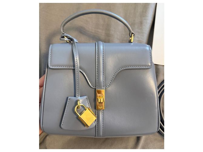 Céline Borsa Celine Pelle Azzurro - vista 6