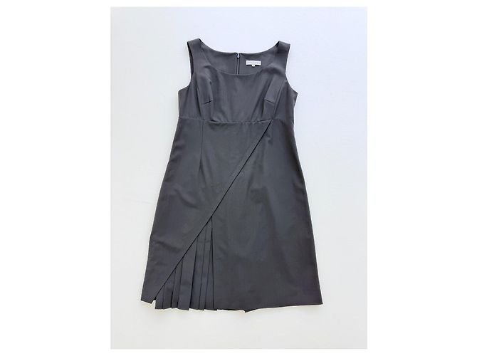 Céline Celine Kleid aus Wollmischung Schwarz Asymmetrisch - Ansicht 4
