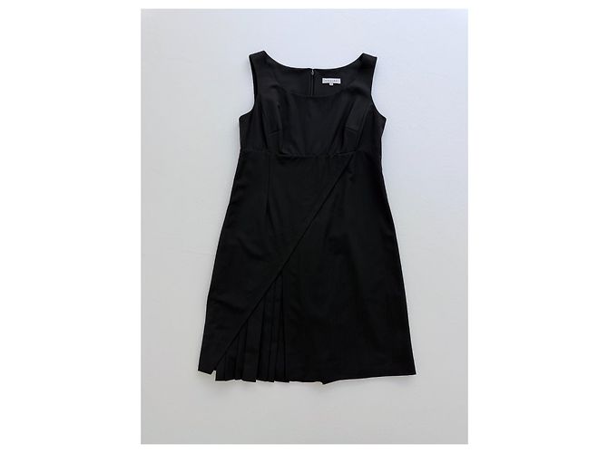 Céline Celine Kleid aus Wollmischung Schwarz Asymmetrisch - Ansicht 5