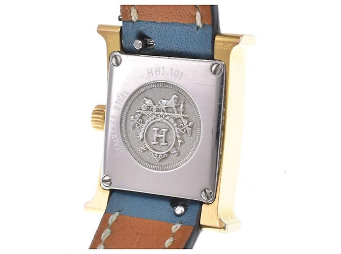 Hermès Hermes Heure H Quartz Stainless Steel and Leather 17 - Ansicht 5