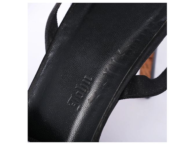 Décolleté slingback con lacci Gazette in pelle nera John Galliano - vista 6