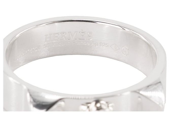 HERMÈS - Bague Collier de Chien petit modèle Hermès en argent (T58) - view 3