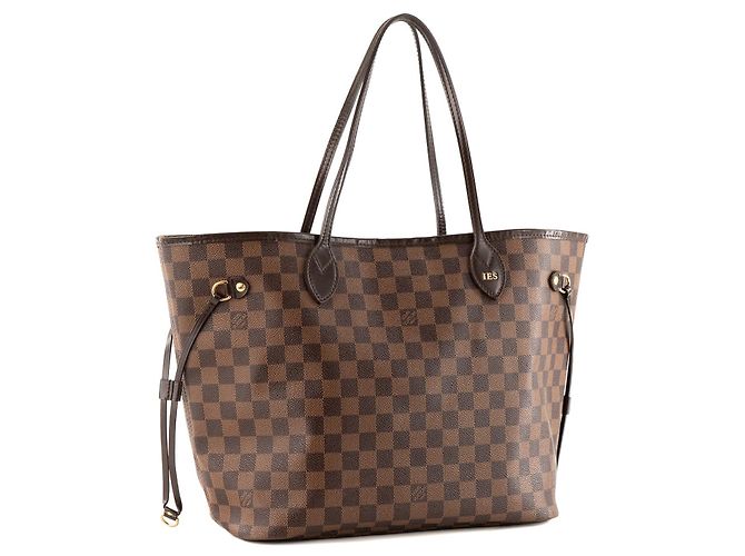 LOUIS VUITTON - Louis Vuitton Neverfull MM Shopper aus damier ébène beschichtetem Canvas - Ansicht 2