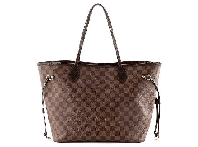 LOUIS VUITTON - Louis Vuitton Neverfull MM Shopper aus damier ébène beschichtetem Canvas - Ansicht 3