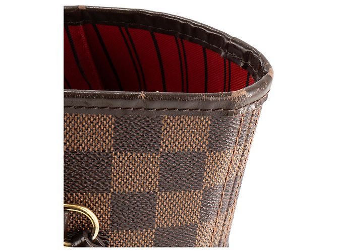 LOUIS VUITTON - Louis Vuitton Neverfull MM Shopper aus damier ébène beschichtetem Canvas - Ansicht 6