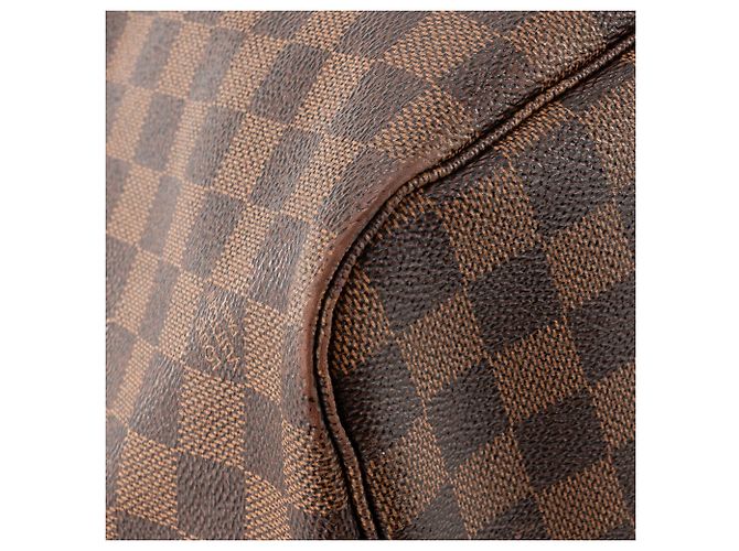 LOUIS VUITTON - Louis Vuitton Neverfull MM Shopper aus damier ébène beschichtetem Canvas - Ansicht 7