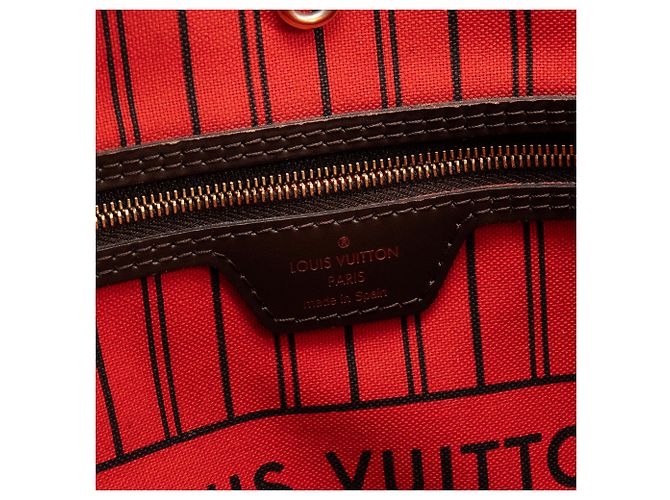 LOUIS VUITTON - Louis Vuitton Neverfull MM Shopper aus damier ébène beschichtetem Canvas - Ansicht 8