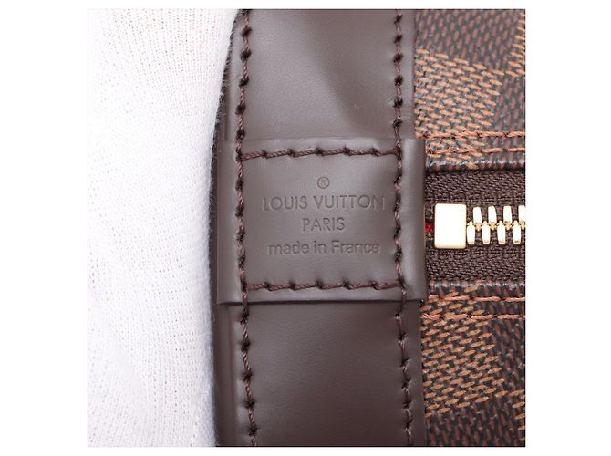 Louis Vuitton Alma BB Canvas 2-Ways Top-handle Bag Damier Ebene - Ansicht 10
