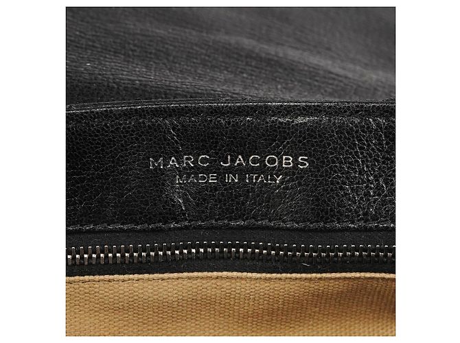 Marc Jacobs Schwarze gesteppte Leder-Schultertasche mit Kette - Ansicht 13