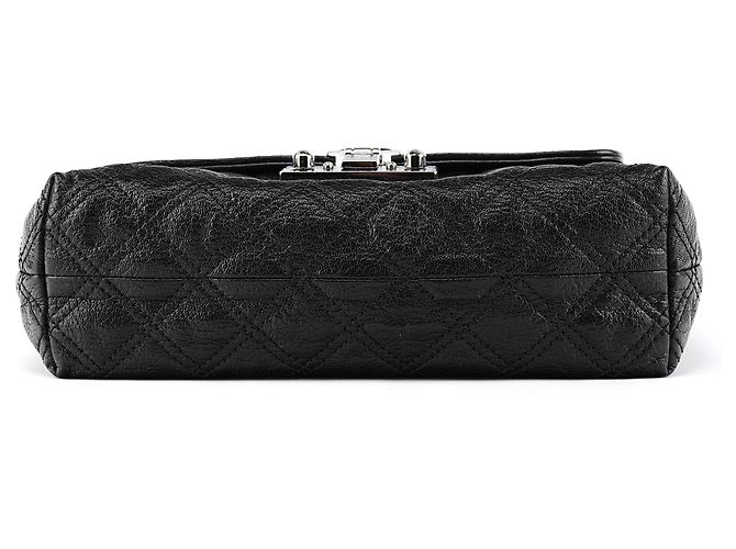 Marc Jacobs Schwarze gesteppte Leder-Schultertasche mit Kette - Ansicht 5
