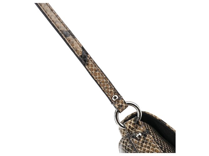 Coach Borsa crossbody Soho in pelle embossed effetto serpente marrone - vista 10