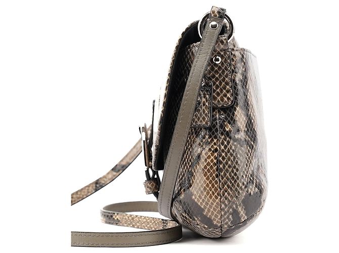 Coach Borsa crossbody Soho in pelle embossed effetto serpente marrone - vista 3