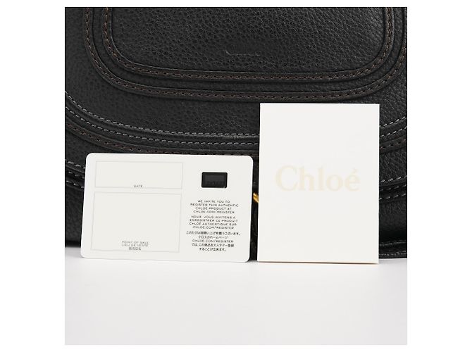 Chloé Borsa Marcie 2-Way in pelle nera - vista 12