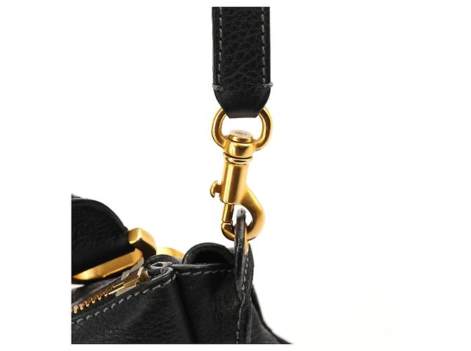 Chloé Borsa Marcie 2-Way in pelle nera - vista 7