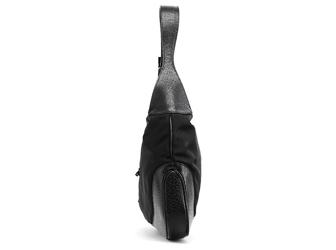 Gucci 001 3306 Borsa a spalla Jackie in nylon nero - vista 2