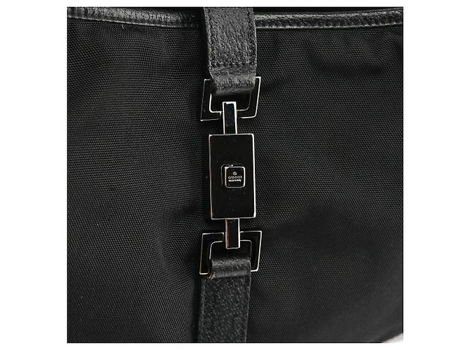Gucci 001 3306 Borsa a spalla Jackie in nylon nero - vista 5