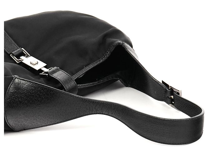 Gucci 001 3306 Borsa a spalla Jackie in nylon nero - vista 8