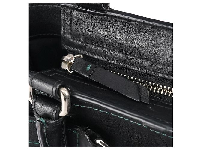 Coach Borsa Tote Hamptons in pelle nera F08A70 - vista 14