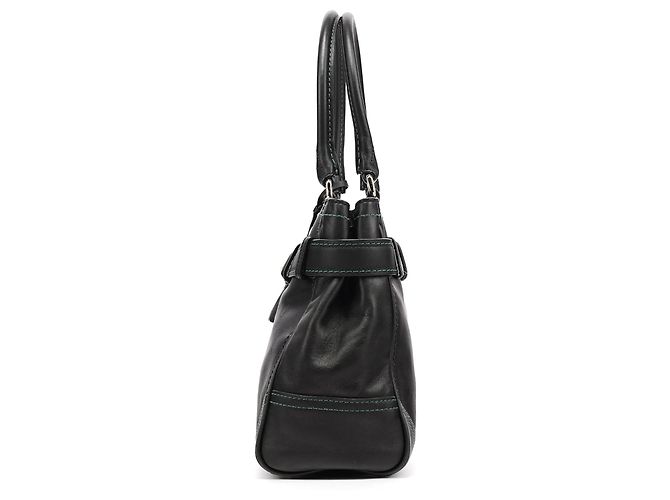 Coach Borsa Tote Hamptons in pelle nera F08A70 - vista 2