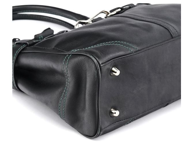 Coach Borsa Tote Hamptons in pelle nera F08A70 - vista 8